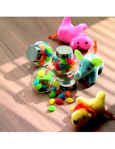 Bote de cristal con caramelos Personalizado...