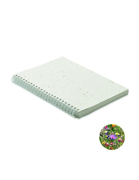 Libreta A5 tapas de semillas Personalizada 7MO2083