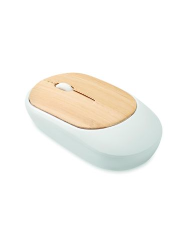 Ratón inalámbrico de bambú Personalizado 7MO2085