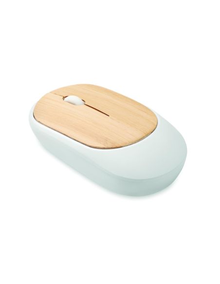 Ratón inalámbrico de bambú Personalizado 7MO2085