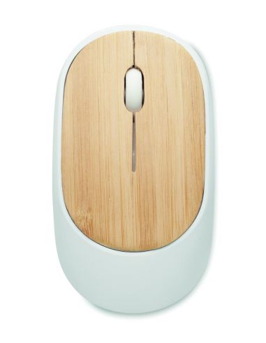 Ratón inalámbrico de bambú Personalizado 7MO2085