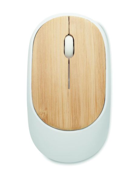 Ratón inalámbrico de bambú Personalizado 7MO2085