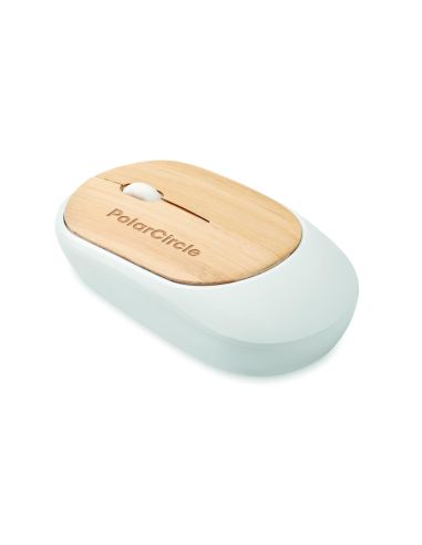 Ratón inalámbrico de bambú Personalizado 7MO2085
