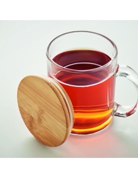 Taza de vidrio reciclado 300 ml Personalizada 7MO2091