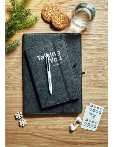Libreta A5 RPET fieltro Personalizada 7MO2093