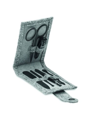 Set manicura 6 pc fieltro RPET Personalizada...