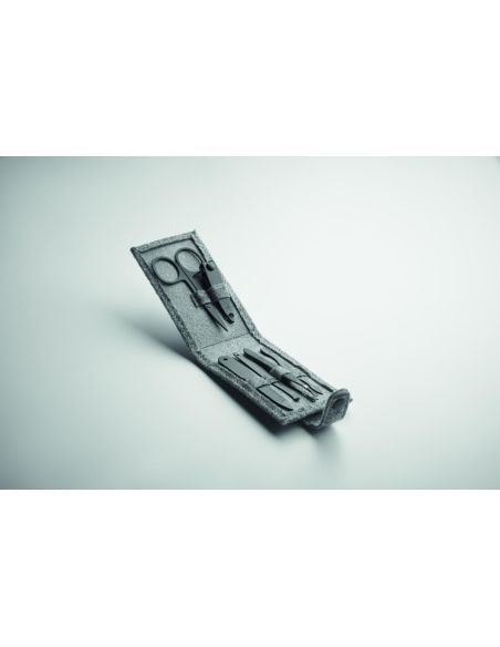 Set manicura 6 pc fieltro RPET Personalizada 7MO2140