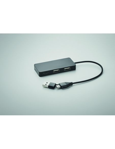 HUB 3 puertos cable de 20 cm Personalizado 7MO2142