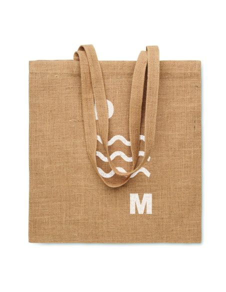Bolsa de yute de asas largas Personalizada 7MO2209