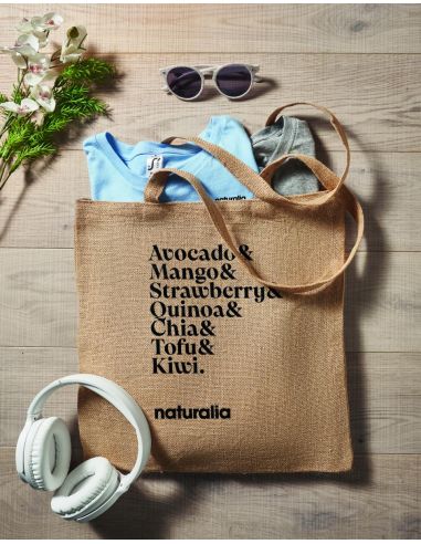 Bolsa de yute de asas largas Personalizada 7MO2209