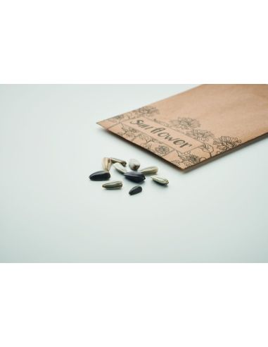 Sobre con semillas de girasol Personalizada...