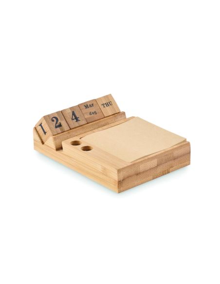 Calendario sobremesa de bambú Personalizada 7MO2250