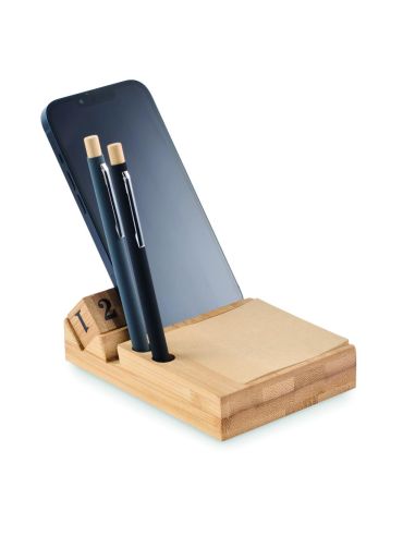 Calendario sobremesa de bambú Personalizada...