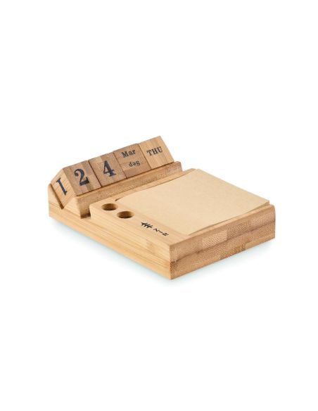 Calendario sobremesa de bambú Personalizada 7MO2250