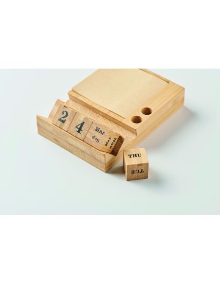 Calendario sobremesa de bambú Personalizada 7MO2250