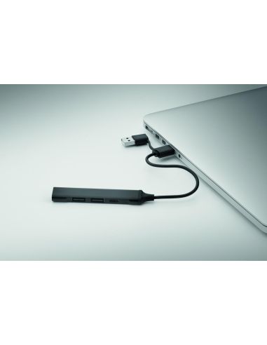 Hub USB de 4 puertos 19 cm Personalizado 7MO2294