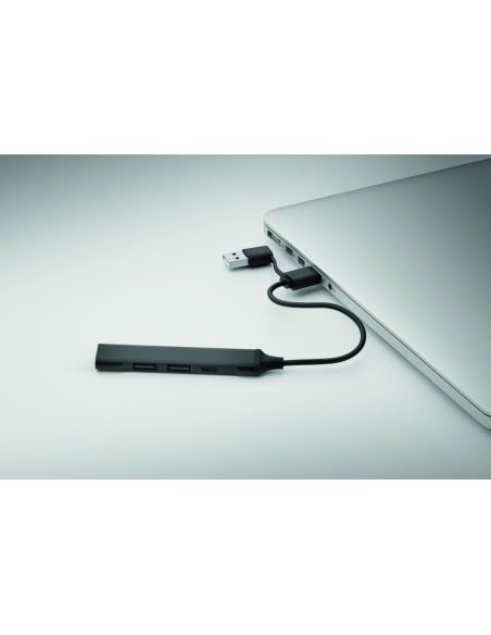 Hub USB de 4 puertos 19 cm Personalizado 7MO2294