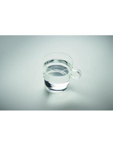 Taza de borosilicato. 300ml Personalizada 7MO2348