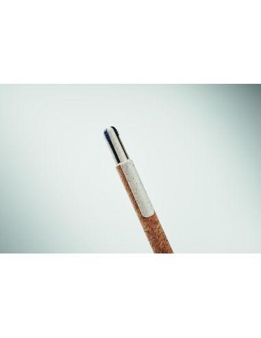 Bolígrafo corcho de 4 tintas Personalizado 7MO2421