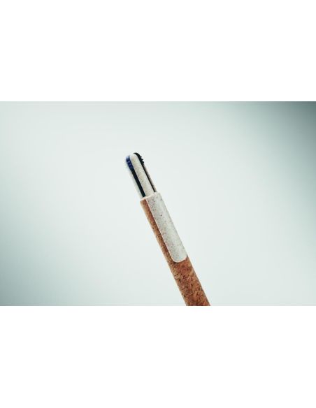 Bolígrafo corcho de 4 tintas Personalizado 7MO2421