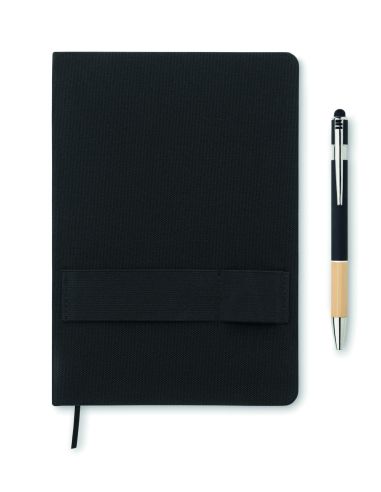 Cuaderno RPET A5 con bolígrafo Personalizado...