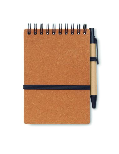 Libreta reciclada con bolígrafo Personalizada...