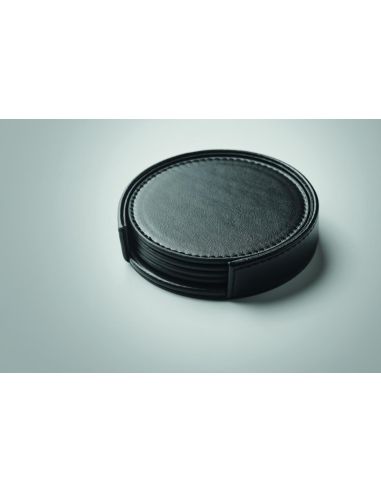 Juego de 4 posavasos de PU Personalizado 7MO2615