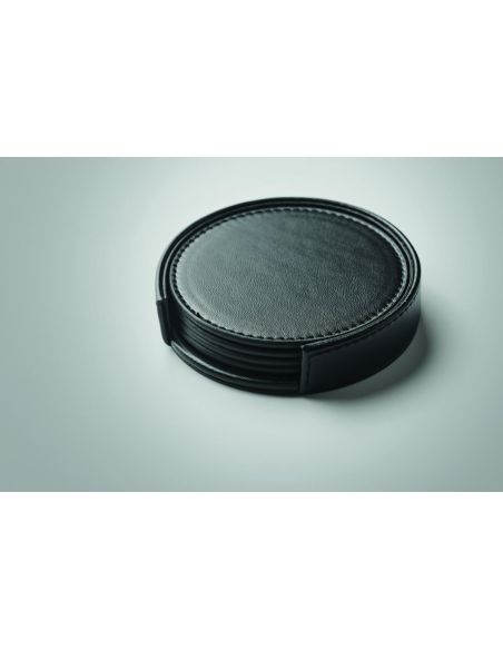 Juego de 4 posavasos de PU Personalizado 7MO2615