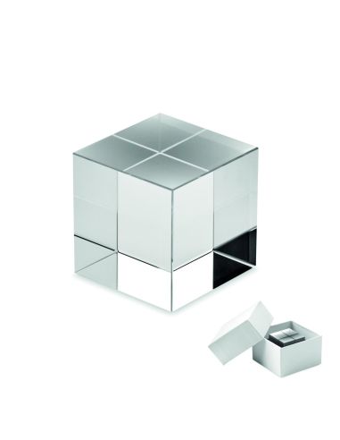 Premio cubo de cristal Personalizado 7MO2656