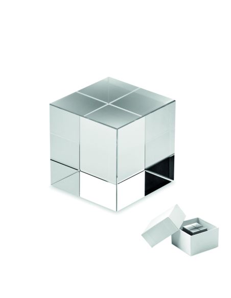 Premio cubo de cristal Personalizado 7MO2656