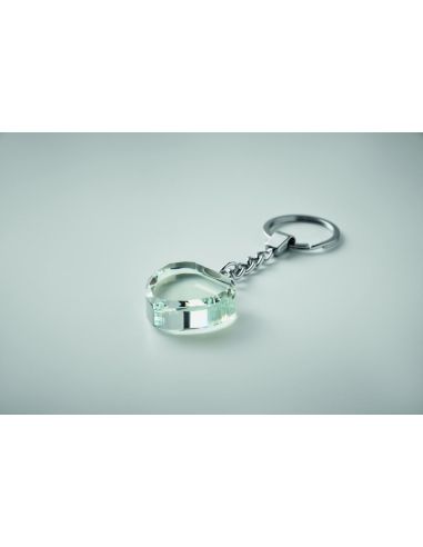 Llavero corazón de cristal Personalizado 7MO2658