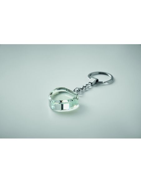 Llavero corazón de cristal Personalizado 7MO2658