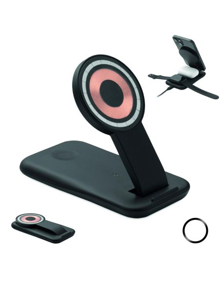 Cargador inalámbrico 3 en 1 de Personalizado 7MO2749