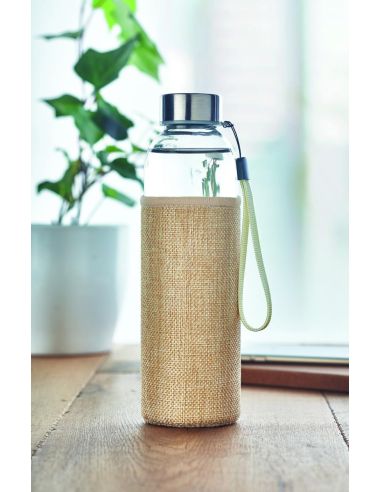 Botella cristal con funda 500ml Personalizada...