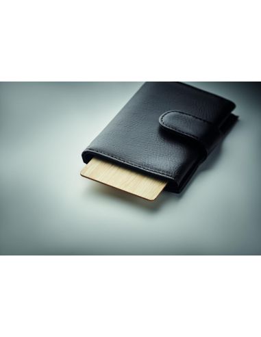 Tarjeta RFID carcasa bambú Personalizada 7MO6200