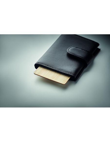 Tarjeta RFID carcasa bambú Personalizada 7MO6200