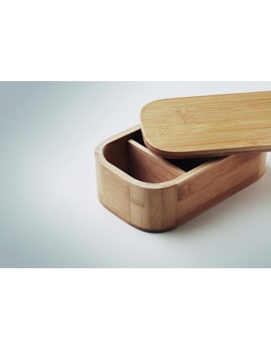 Fiambrera de bambú 1000ml Personalizada 7MO6378