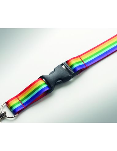 Lanyard RPET rainbow Personalizado 7MO6423