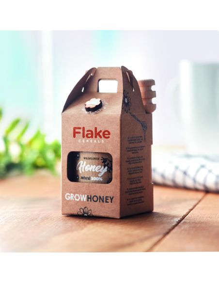 Set tarro miel y dispensador Personalizado 7MO6440