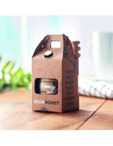 Set tarro miel y dispensador Personalizado 7MO6440