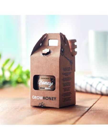 Set tarro miel y dispensador Personalizado 7MO6440