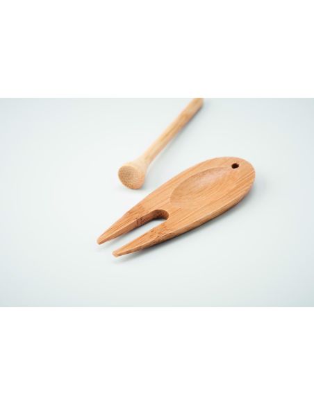 Herramienta divot golf bambú Personalizada 7MO6523