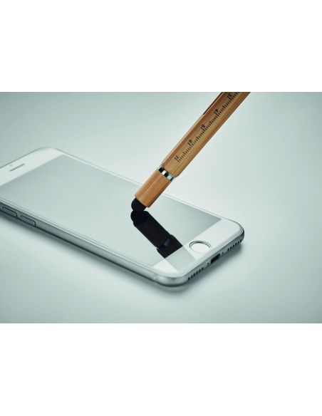 Bolígrafo bambú nivel Personalizado 7MO6559