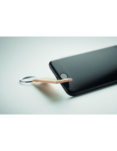 Soporte y llavero de bambú Personalizado 7MO6596