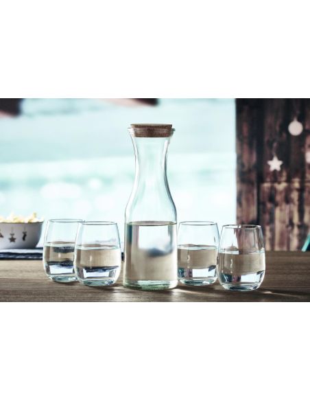 Jarra de vidrio reciclado 1L Personalizada 7MO6655