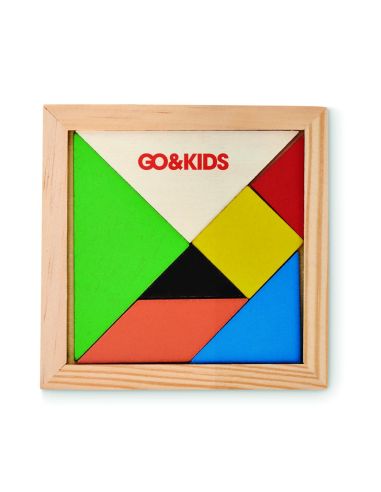 Rompecabezas Tangram de madera Personalizada...