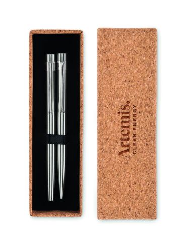 Bolígrafo acero inox reciclado Personalizado...