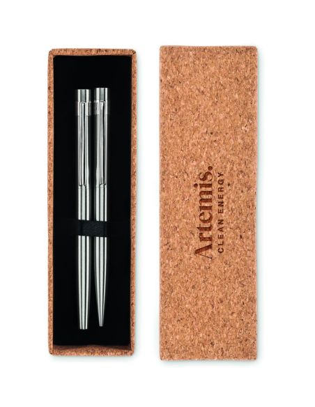 Bolígrafo acero inox reciclado Personalizado 7MO6795