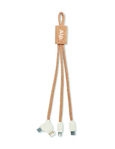 Cable de carga 3 en 1 corcho Personalizada 7MO6812