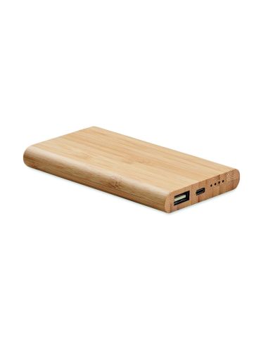 Power bank de bambú 4000 mAh Personalizado 7MO6814